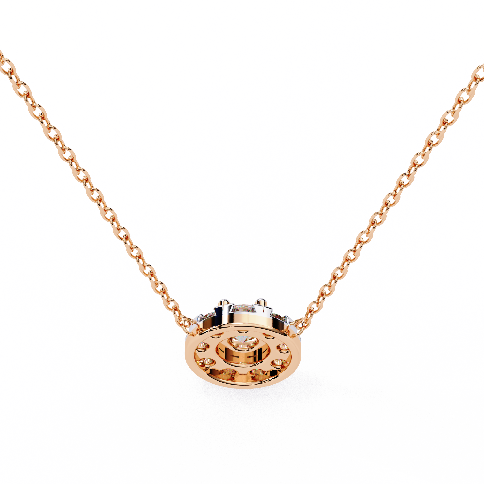 Solitairekart 0.24ct Natural Diamond Round Cut Pendant-HI Color, VS-SI Clarity